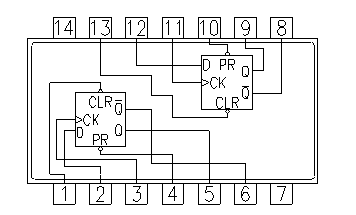 7474 Dual D-Type Flip-Flops IC